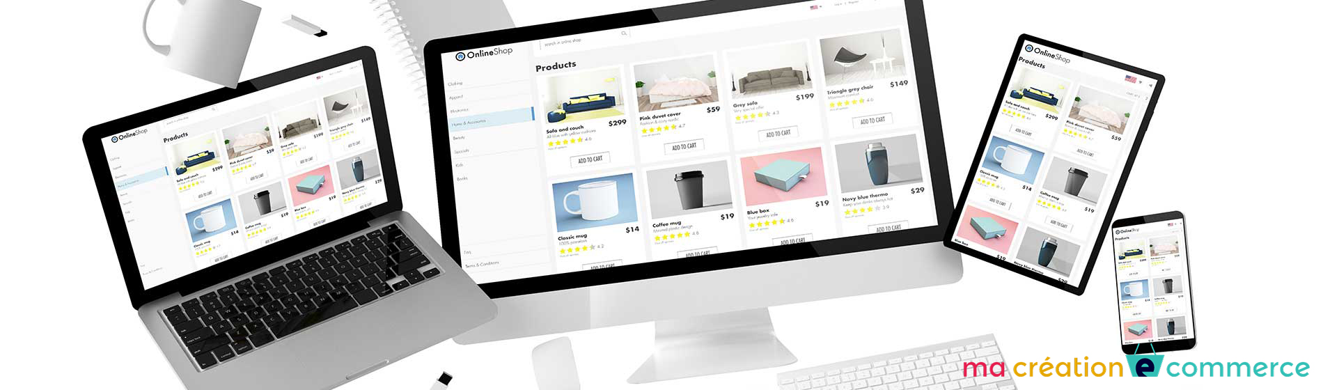 conception site web e-commerce Nouvelle-Aquitaine