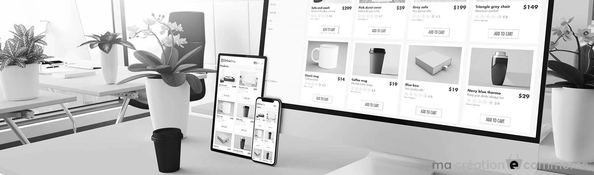 elaboration site web ecommerce Brest (29200)